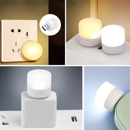 USB Mini Top LED 10’lu Aydınlatma Beyaz Işıklı Gece Lambası, Enerji Tasarruflu Mikro LED Işıklar