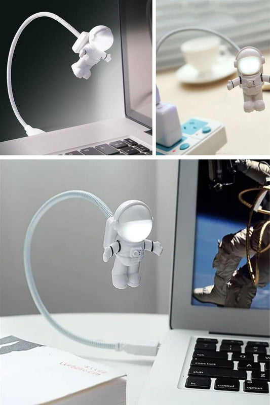 USB Astronot Gece Lambası, Masa Lambası, Kitap Okuma Lambası Işığı