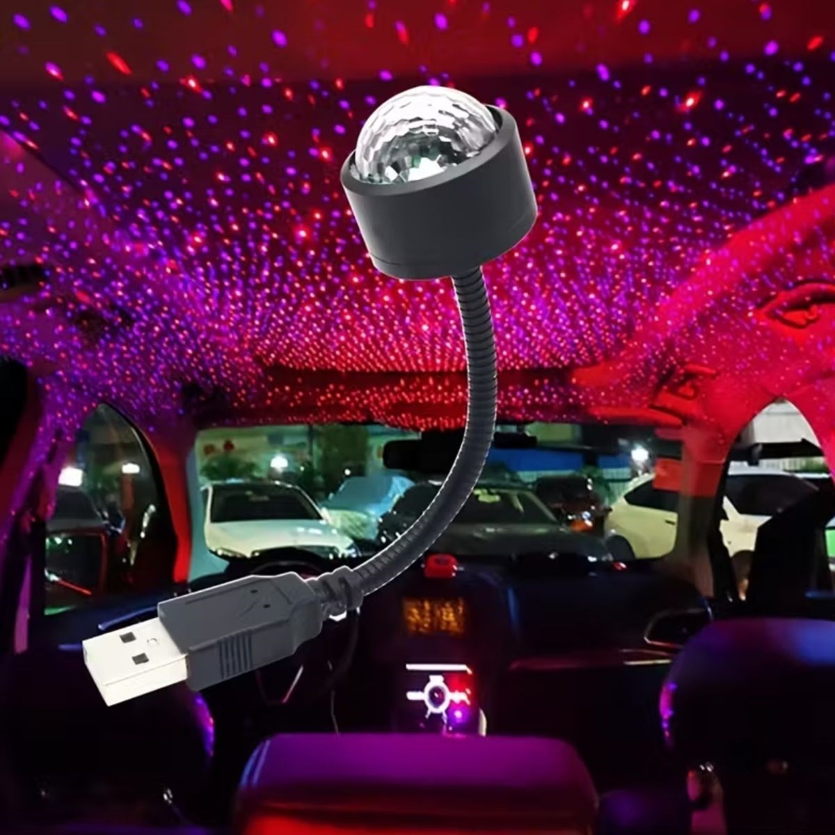 USB Sese Duyarlı 8 Farklı Mod Işıklı LED Atmosfer Işığı – Ambiyans Aydınlatması