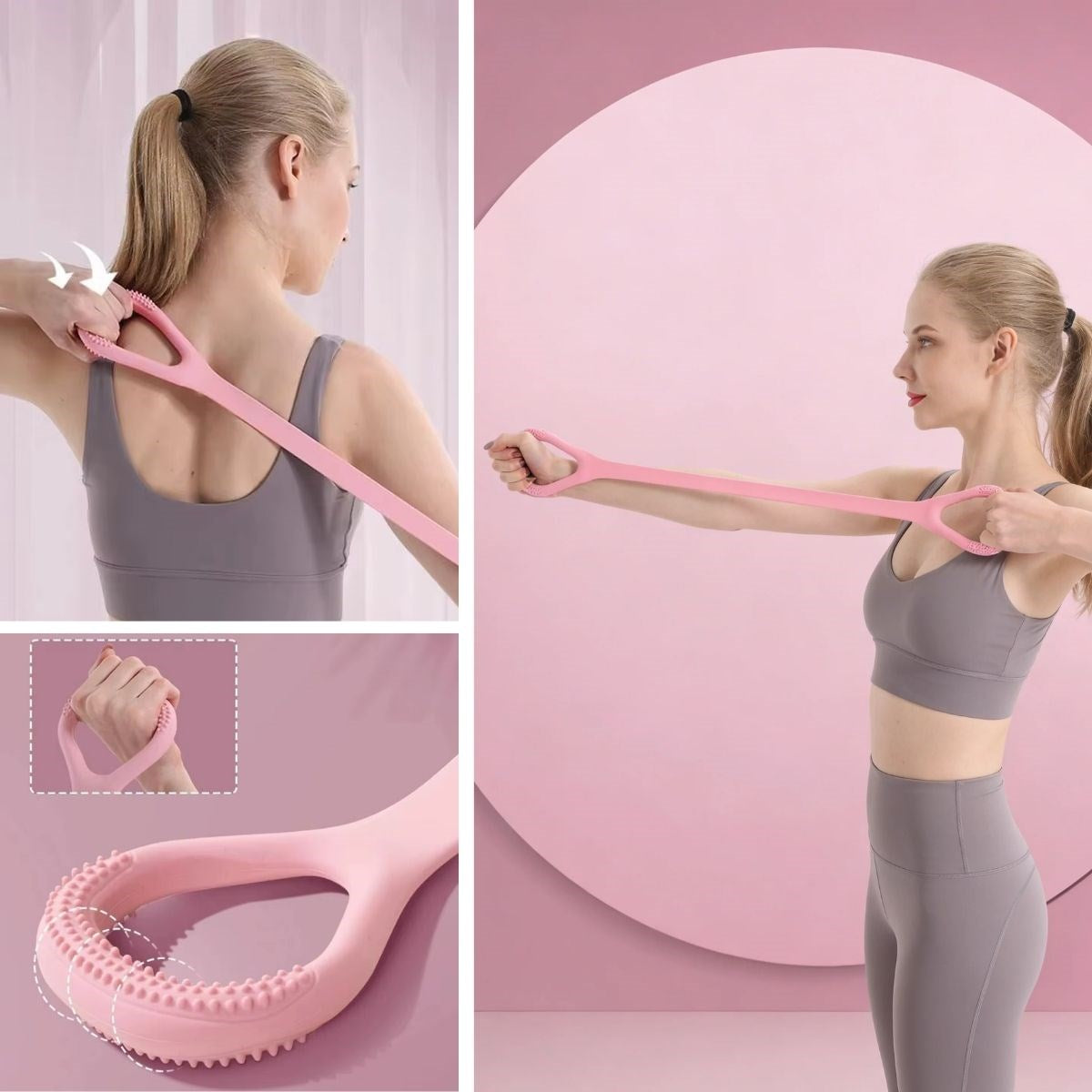Silikon Pilates & Egzersiz Direnç Bandı – Yoga, Aerobik, Squat ve Spor İçin Çok Amaçlı Fitness Lastiği