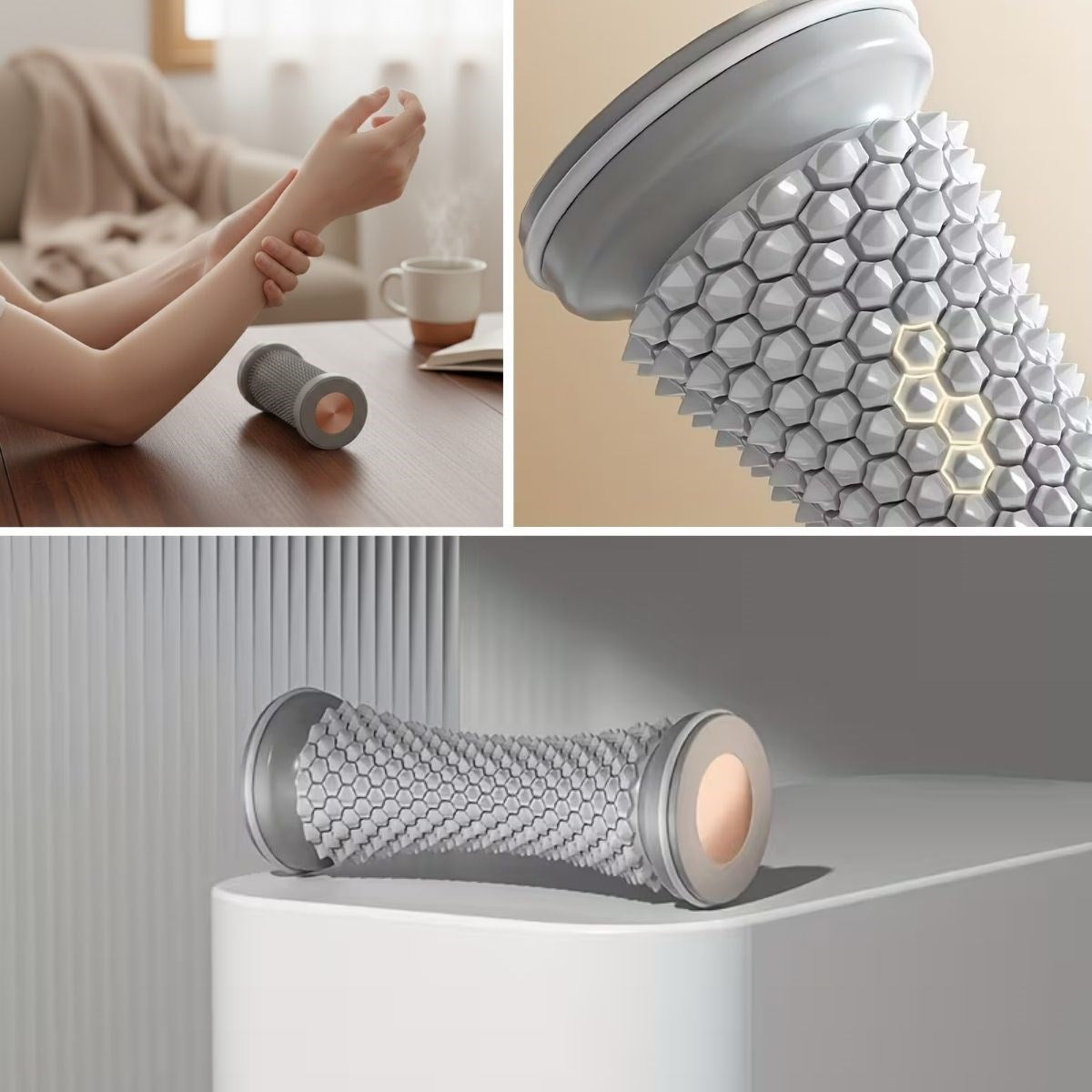 Ayak, El ve Bilekler İçin Yuvarlamalı Masaj Aleti – Manuel Refleksoloji ve Kas Rahatlatıcı Masaj Aparatı