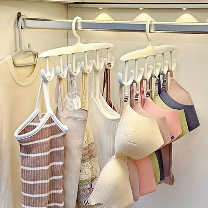 1 Adet Yer Tasarruflu 6 Kancalı Plastik Dolap İçi Düzenleyici Pratik Askı