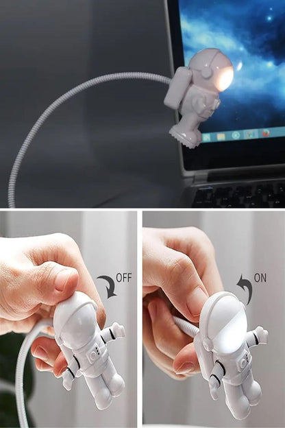 USB Astronot Gece Lambası, Masa Lambası, Kitap Okuma Lambası Işığı