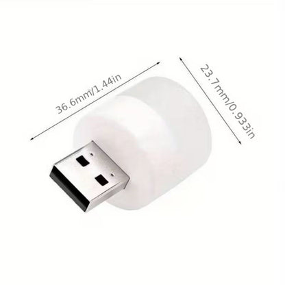 USB Mini Top LED 10’lu Aydınlatma Beyaz Işıklı Gece Lambası, Enerji Tasarruflu Mikro LED Işıklar