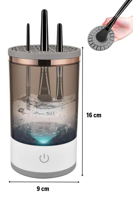 USB Şarjlı Makyaj Fırçası Temizleyici Aparat Hızlı Kurutmalı, Çok Yönlü Fırça Temizleyici