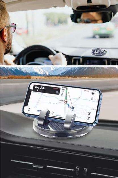 Numaratörlü Güçlü Yapışkanlı 360 Derece Dönebilen Su Geçirmez Araç İçi Telefon Tutucu Plastik Aparat