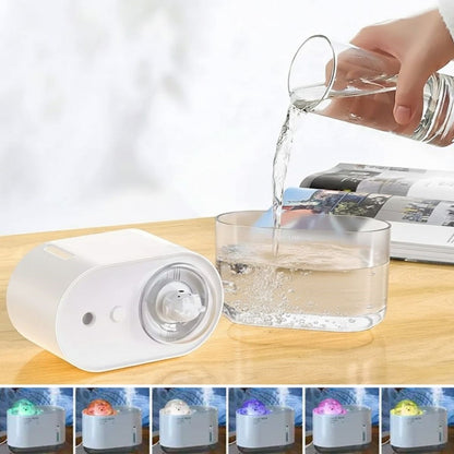 Uzay Ayısı 300 ML USB Hava Nemlendirici – LED Işıklı Masaüstü Buhar Makinesi, Yatak Odası & Çocuk Odası İçin Ortam Nemlendirici